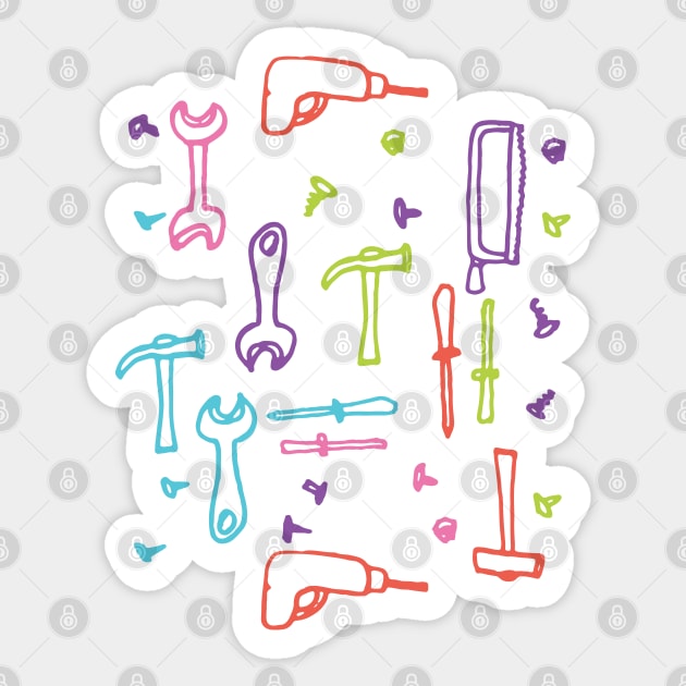 tools Sticker by bruxamagica